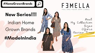 New Series Homegrown Brands  Hauls Review Collection Experience amp Offers  Why I love Femella [upl. by Eirolam]