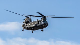 CHINOOK  MACHINE GUN ATTACK  RADAR SITE  SPADEADAM [upl. by Merow]