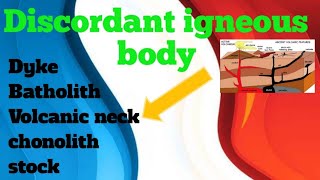 forms of igneous rock  Discordant bodies lecture 5 of igneous petrology ‎GeologyAspirant [upl. by Laon299]