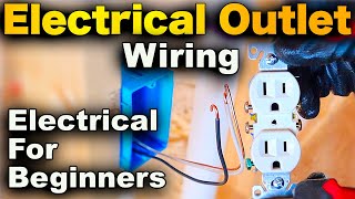 How To Wire An Electrical Outlet  EASY Receptacle Wiring STEP BY STEP [upl. by Gale]