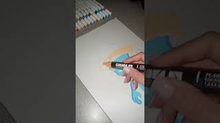 Drawing Smurf Cat art drawing trending shorts viral short art [upl. by Button627]