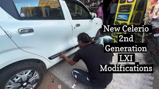 New Celerio LXI 2nd Generation modification  Body Side Moulding and Blind Spot Mirror [upl. by Jasper]