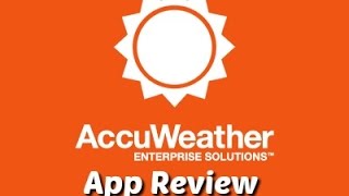 Accu Weather  Weather App  App Review [upl. by Niwled]