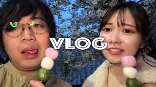 妄想では付き合ってる彼女と夜桜デート【VLOG】 [upl. by Zerlina]