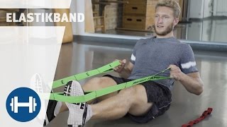 Übungen für das Training mit Elastikband  Fitness amp Kraftsport  SportThieme [upl. by Eyram]