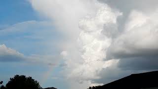 Rainbow and Thundershower Timelapse near Timberville VA 73024 [upl. by Dnalloh]