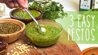 How to Make Pesto  3 Easy Pesto Recipes [upl. by Coralie]