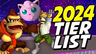 2024 SMASH BROS MELEE TIER LIST [upl. by Refanej410]