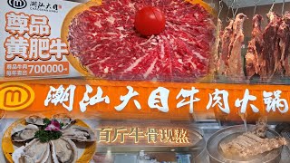 深圳潮汕大目牛肉火鍋  43年老字號  尊品黃肥牛吊龍🥩年銷70萬份  每日新鮮宰殺3次  手打生牛肉丸  晨洲生蠔超大隻  牛肉火鍋啖啖滿足  新店開張  1號線崗厦站A出口 [upl. by Prima]