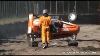 Rallycross Valkenswaard rollover crash [upl. by Guilbert]