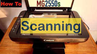 Canon PIXMA MG2550s Scanning Scan To Win 10 Laptop [upl. by Ahsinal]