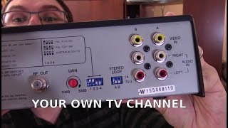 RF Modulators  How To Setup Your Own TV Channel  Analog and Digital [upl. by Yelnek752]