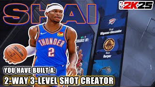 BEST SHAI GILGEOUSALEXANDER BUILD in NBA 2K25 [upl. by Eurd747]