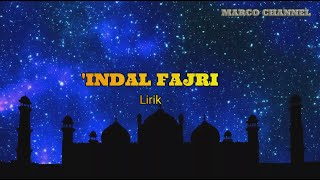 SHOLAWAT MERDU  INDAL FAJRI  LIRIK [upl. by Matthew679]