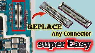 HOW TO REPLACE ANY LCD CONNECTOR ON LOGIC BAORD [upl. by Eedrahc]