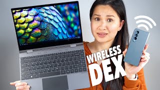 Samsung DeX Wirelessly Powers This Laptop [upl. by Nihhi247]