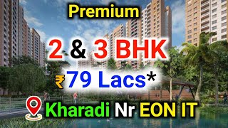 Premium 2amp3 Bhk Flats For Sale In Kharadi Pune  23Bhk Township Project 79Lac in kharadi Location [upl. by Llednor]