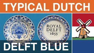 Typical Dutch quotDelfts Blauwquot Delft Blue Delftware or Delft Pottery [upl. by Ainwat]