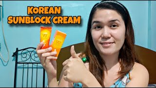 PREMIUM DEOPROCE UV SUNBLOCK CREAM REVIEW  KOREAN SUNBLOCK CREAM [upl. by Jori]