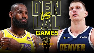 Los Angeles Lakers vs Denver Nuggets Game 5 Full Highlights  2024 WCR1  FreeDawkins [upl. by Garrett]