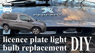 Citroen Berlingo Peugeot Partner B9 Change Heater control panel bulbs the fast way [upl. by Aizahs]