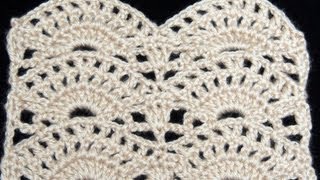 Crochet  Punto Abanico  2 [upl. by Ellitnahc389]