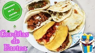 Gorditas de Harina y De Maiz incluyen dos guisados [upl. by Bernard972]