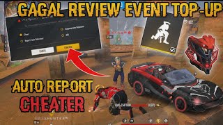 REVIEW EVENT TOPUP JUMPA CHEATER GRENADE💣 KOYAK‼️  FREE FIRE MALAYSIA [upl. by Nylissej]