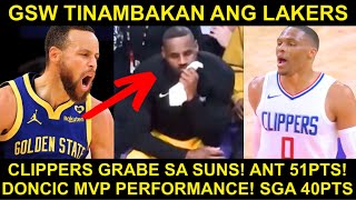 GSW HINAHATID ang Lakers sa 10th Seed  Clippers PINULBOS ang Suns  Ant 51 PTS [upl. by Balough]