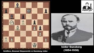 Isidor Gunsberg 18541930  Game3 chess [upl. by Ise483]