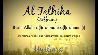 Al Fatiha Quran Sure 1 lernen mit Lautschrift [upl. by Bodnar]