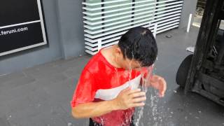 CC Ngei takes on the IceBucketChallenge to StrikeOutALS [upl. by Ellenehs]