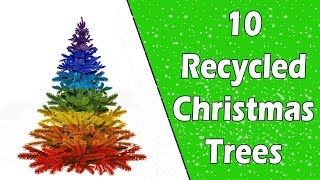 10 Recycled Christmas Trees  Ecobrisa DIY [upl. by Karl183]