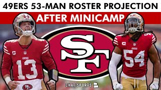 UPDATED San Francisco 49ers 53Man Roster Projection AFTER 49ers Minicamp  49ers News [upl. by Piscatelli233]