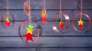 DIY Christmas Decorations from Plastic Bottle  Little Crafties [upl. by Ytomit799]