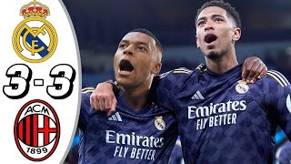 Real Madrid vs AC Milan 33  All Goals amp Highlights  2024 [upl. by Ynaffad]