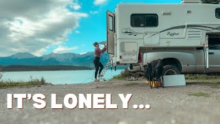 First Week SOLO Truck Camping  Its Lonely as an Extrovert  Full Time Truck Camping  RV Living [upl. by Ydissak]