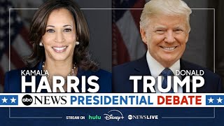 ABC News Presidential Debate Harris and Trump meet in Philadelphia [upl. by Salvadore395]