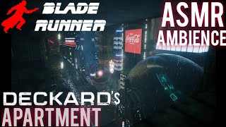 Blade Runner Deckards Apartment 4K  1 Hour AMBIENCE ASMR [upl. by Marinna649]