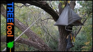 DIY Single Portaledge Review  overnight tree climb [upl. by Tiena]