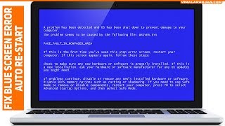 How to Fix Blue Screen Error Auto reStart  Windows 7 [upl. by Ihskaneem]