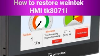 Weintek tk8071i HMI reset [upl. by Nallac983]