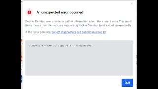 connect ENOENT \\\pipe\errorReporter  docker  2024  RRFIX [upl. by Faludi497]