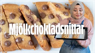 MJÖLKCHOKLADSNITTAR  KOLASNITTAR MED INBAKAD MJÖLKCHOKLAD [upl. by Dajma132]