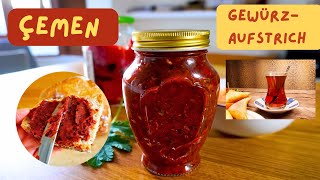 Pikanter türkischer PaprikaGewürzAufstrich ÇEMEN  Lecker Schnell amp Vegan  canansrezepte [upl. by Odarbil]