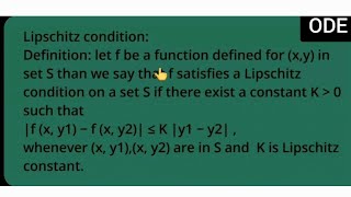 lipschitz condition problem fxy xy2 on sx≤1 y≤1 [upl. by Harrow]