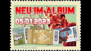 Neu im Album BriefmarkenNeuausgaben der Deutschen Post 0123  Deutsche Post new stamps January 23 [upl. by Fachanan789]