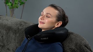 ELEEELS R5 Neck Care Massager  Unique Clamping and Kneading Massage Mechanism [upl. by Osrock]