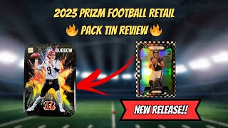 BLACK amp WHITE CHECKERED 🔥2023 PRIZM RETAIL PACK TIN REVIEW 🔥🔥 [upl. by Annahtur]