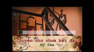 Karaoke  Khuya Cafe Beat Chuyện như chưa bắt đầu  Mỹ Tâm tone nam Am [upl. by Osnola]